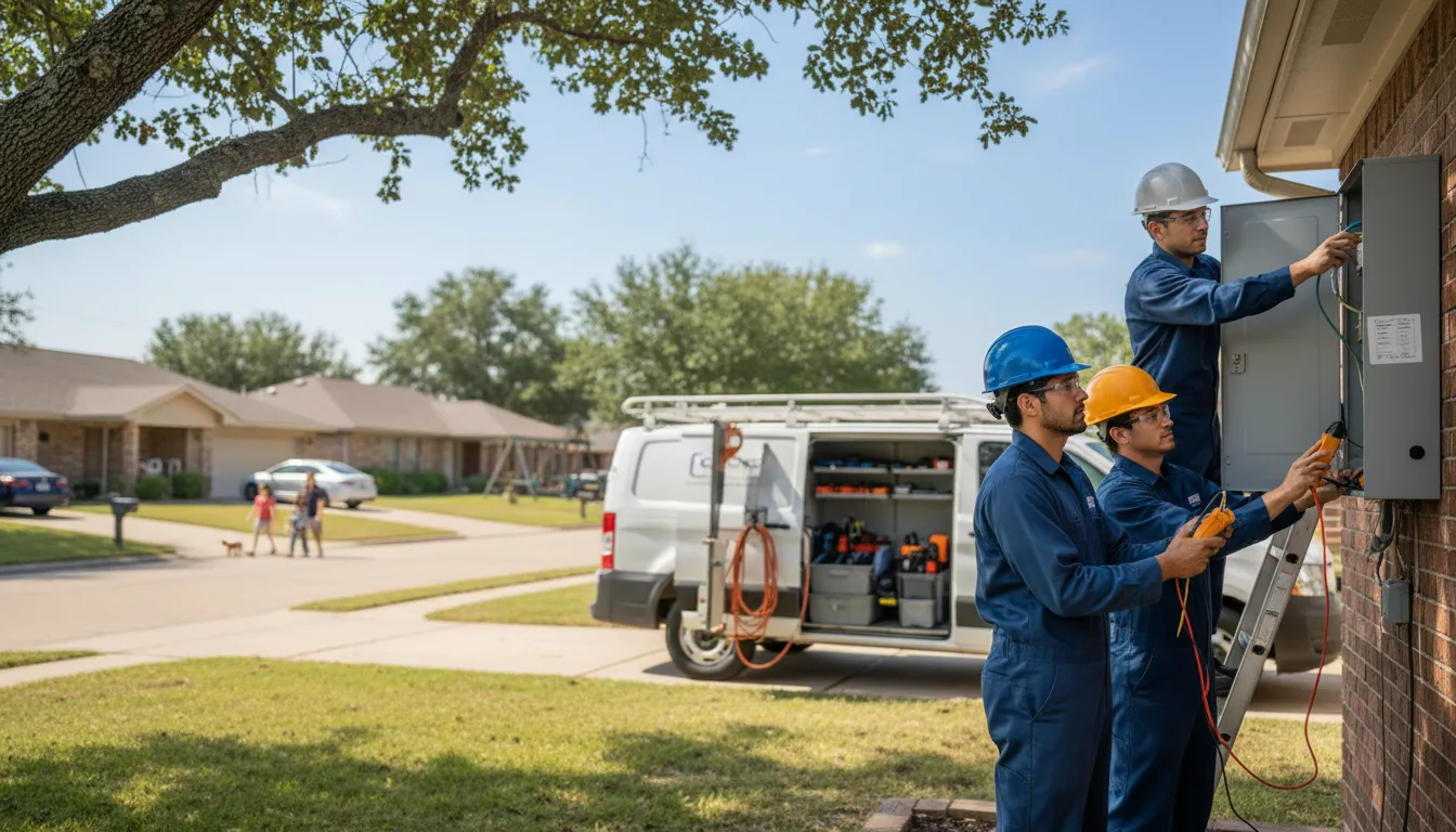 Certified electrician providing emergency electrical services in Mansfield, TX